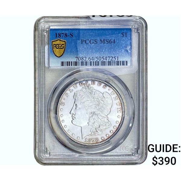 1878-S Morgan Silver Dollar PCGS MS64