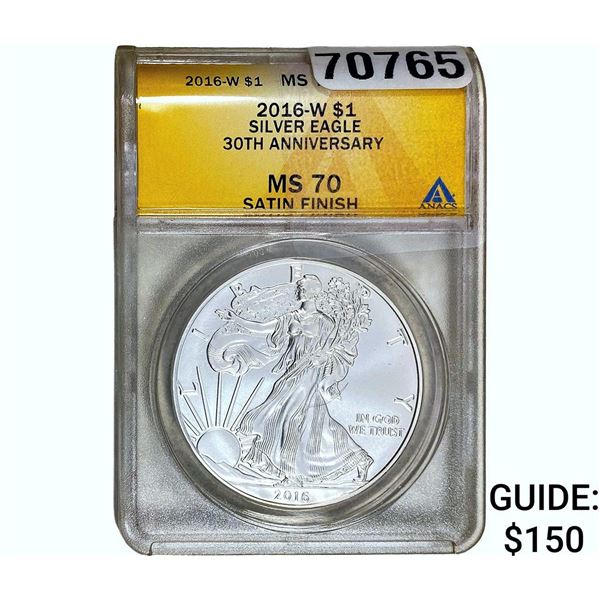 2016-W Silver Eagle ANACS MS70