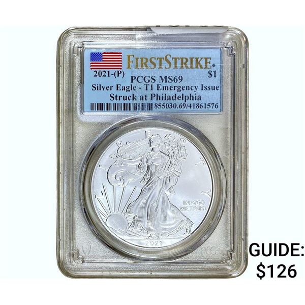 2021 Silver Eagle PCGS MS69