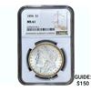 Image 1 : 1896 Morgan Silver Dollar NGC MS61