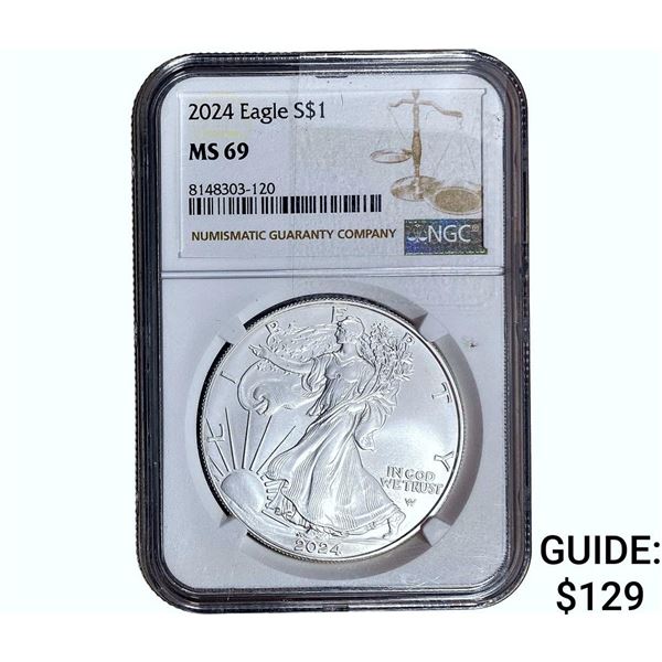 2024 Silver Eagle NGC MS69