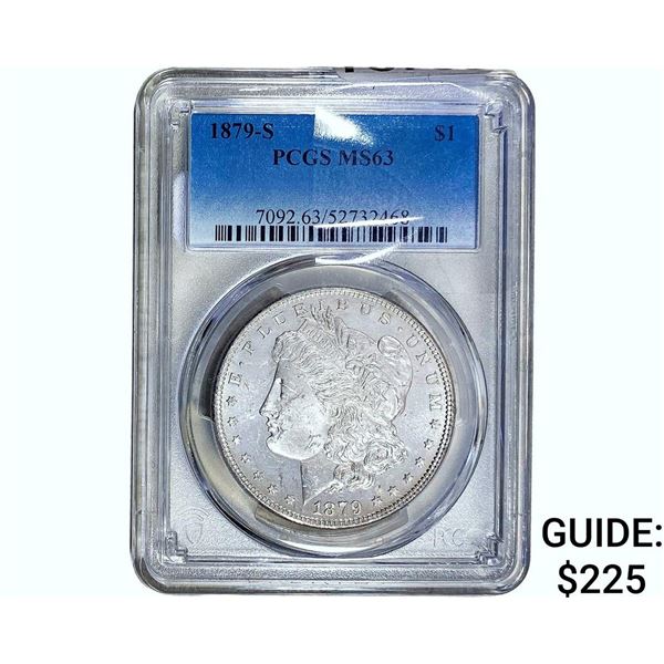 1879-S Morgan Silver Dollar PCGS MS63