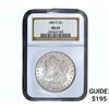 Image 1 : 1884-O Morgan Silver Dollar NGC MS63