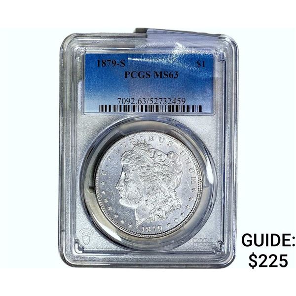 1879-S Morgan Silver Dollar PCGS MS63