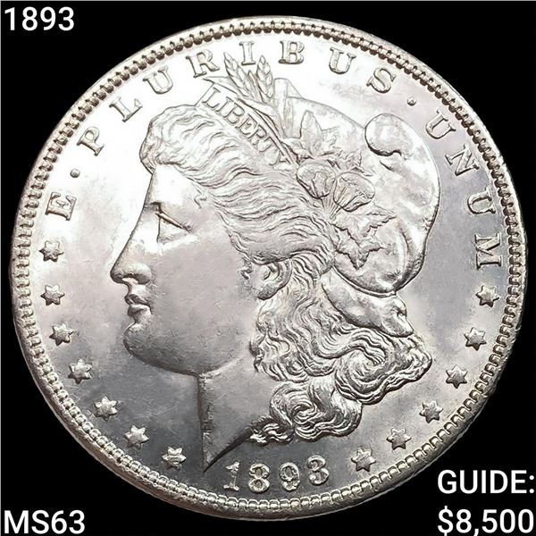 1893 Morgan Silver Dollar CHOICE BU
