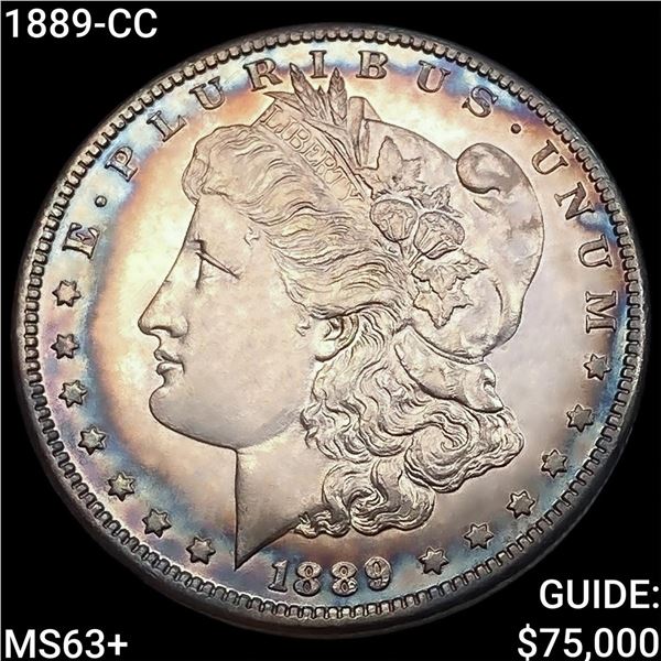 1889-CC Morgan Silver Dollar CHOICE BU+