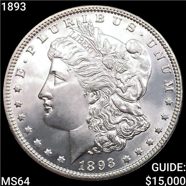 1893 Morgan Silver Dollar CHOICE BU