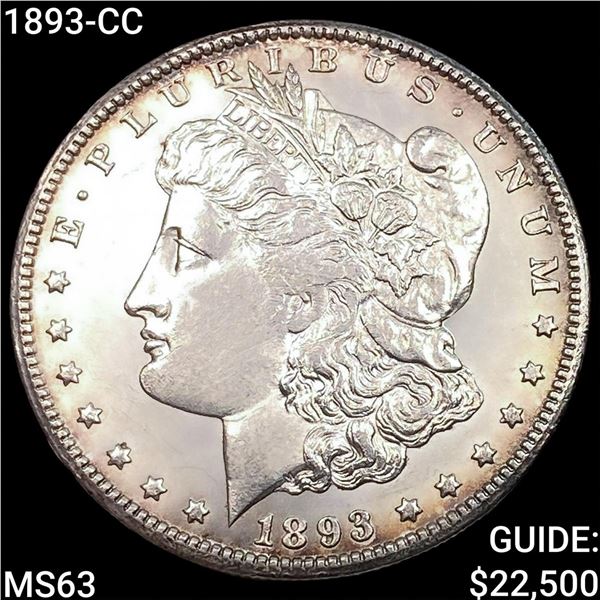 1893-CC Morgan Silver Dollar CHOICE BU