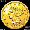 Image 1 : 1847-O $2.50 Gold Quarter Eagle CHOICE BU