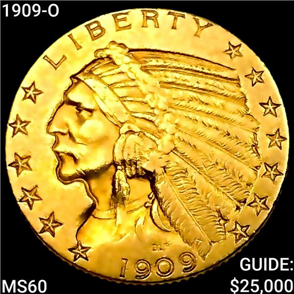 1909-O $5 Gold Half Eagle UNCIRCULATED