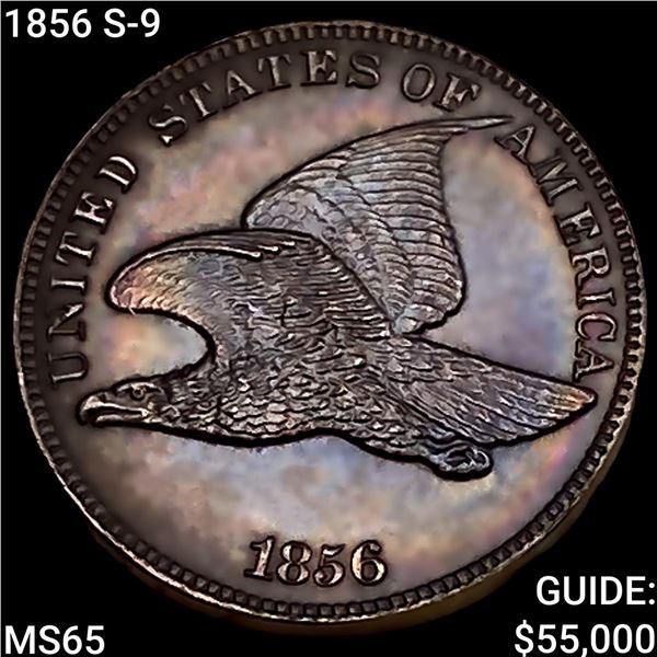 1856 S-9 Flying Eagle Cent GEM BU