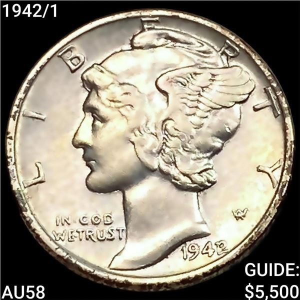 1942/1 Mercury Dime CHOICE AU