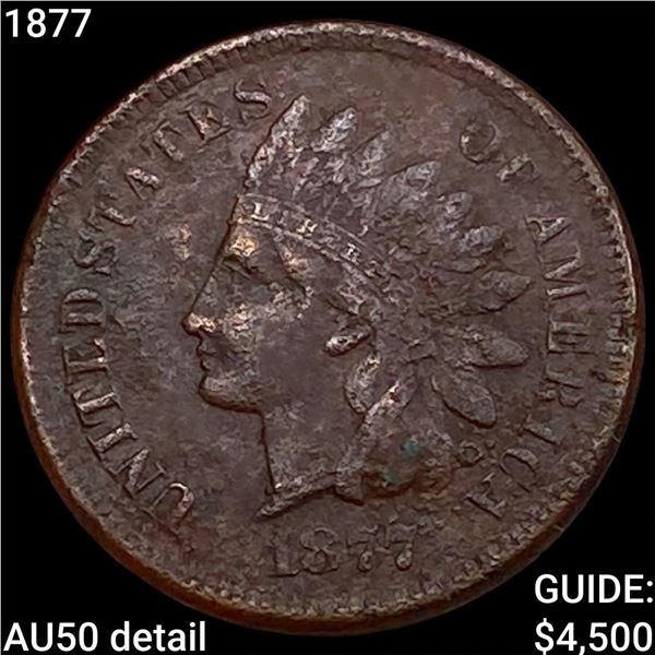 1877 Indian Head Cent CLOSELY UNCIRCULATED