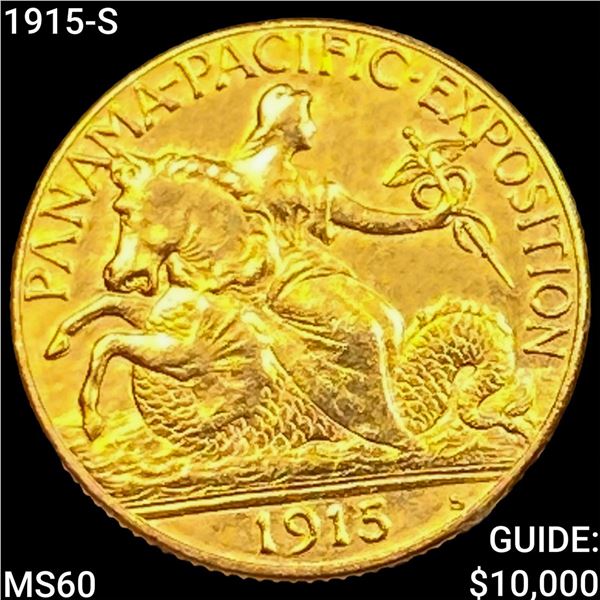 1915-S Pan-Pac $2.50 Gold Quarter Eagle UNCIRCULATED