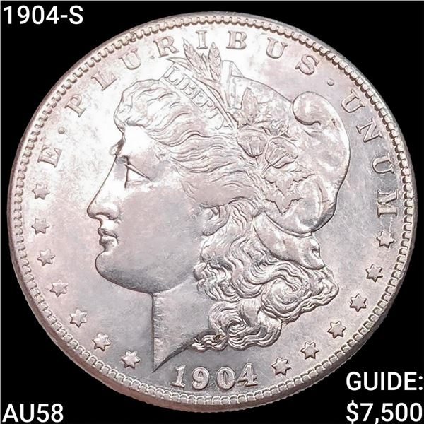1904-S Morgan Silver Dollar CHOICE AU