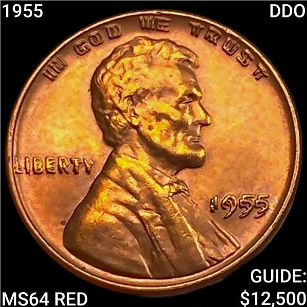 1955 DDO Wheat Cent CHOICE BU RD