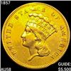 Image 1 : 1857 $3 Gold Piece CHOICE AU