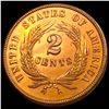 Image 2 : 1864 Sm Motto Two Cent Piece CHOICE BU RD
