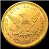 Image 2 : 1861 New Rev, Thin Arrows $2.50 Gold Quarter Eagle CHOICE BU