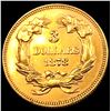 Image 2 : 1878 $3 Gold Piece CHOICE BU