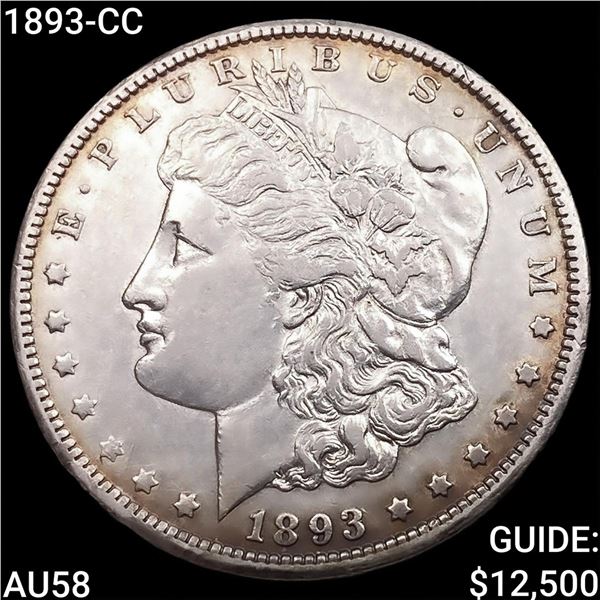 1893-CC Morgan Silver Dollar CHOICE AU