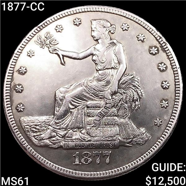 1877-CC Silver Trade Dollar UNCIRCULATED