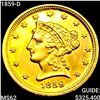 Image 1 : 1859-D $2.50 Gold Quarter Eagle UNCIRCULATED