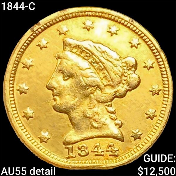 1844-C $2.50 Gold Quarter Eagle HIGH GRADE
