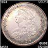 Image 1 : 1823 UGLY 3 Capped Bust Half Dollar CHOICE BU