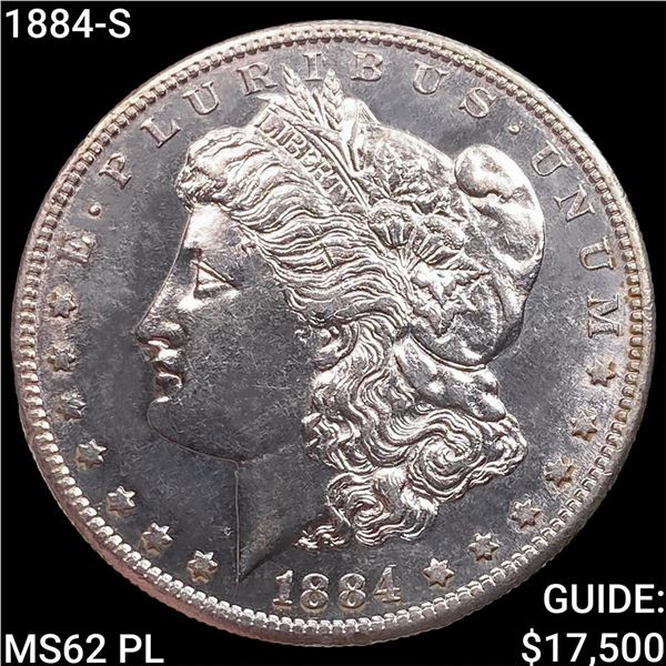 1884-S Morgan Silver Dollar UNCIRCULATED PL