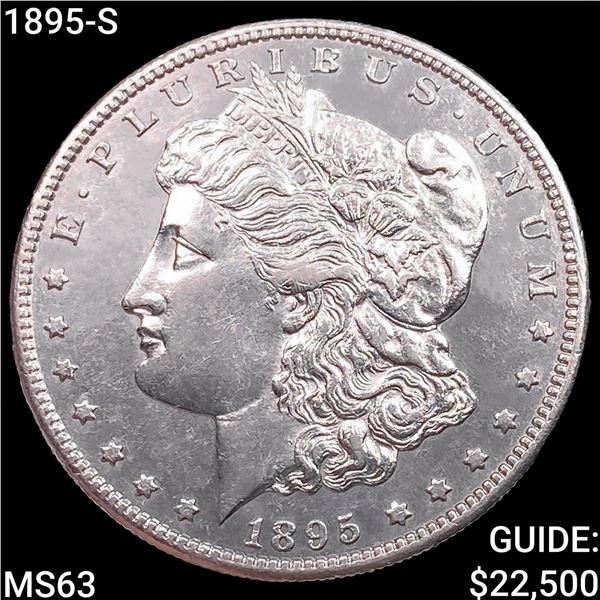 1895-S Morgan Silver Dollar CHOICE BU