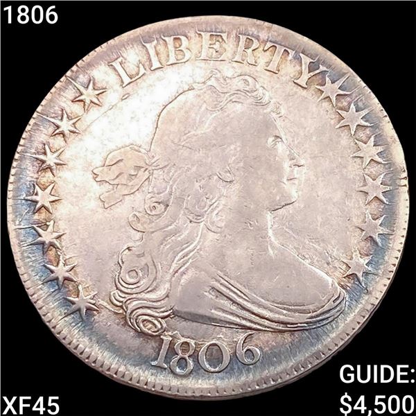 1806 Draped Bust Half Dollar NEARLY UNCIRCULATED