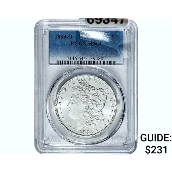 1883-O Morgan Silver Dollar PCGS MS64