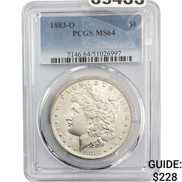 1883-O Morgan Silver Dollar PCGS MS64