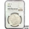 Image 1 : 1887 Morgan Silver Dollar NGC MS64