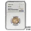 Image 1 : 1936 D Buffalo Nickel NGC MS65