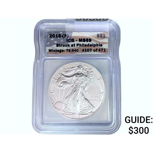 2015 Silver Eagle ICG MS69