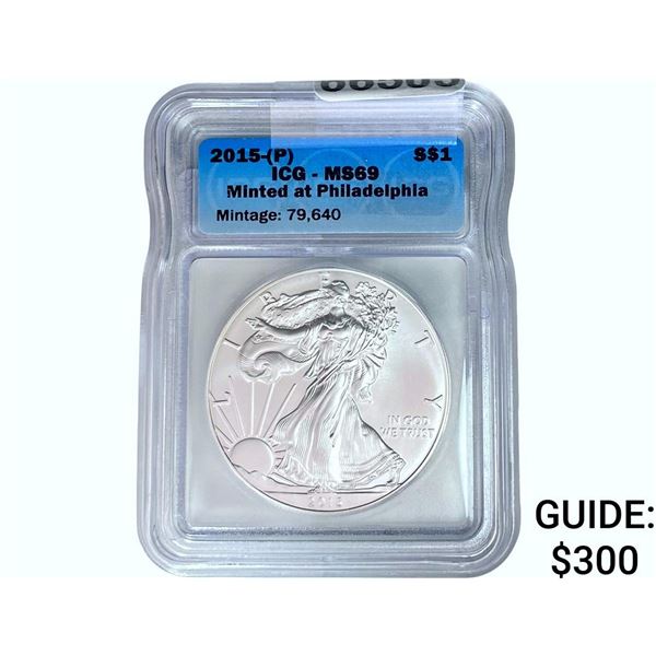 2015 Silver Eagle ICG MS69