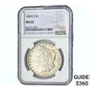 Image 1 : 1890-O Morgan Silver Dollar NGC MS62