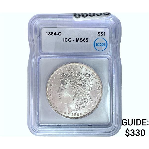 1884-O Morgan Silver Dollar ICG MS65