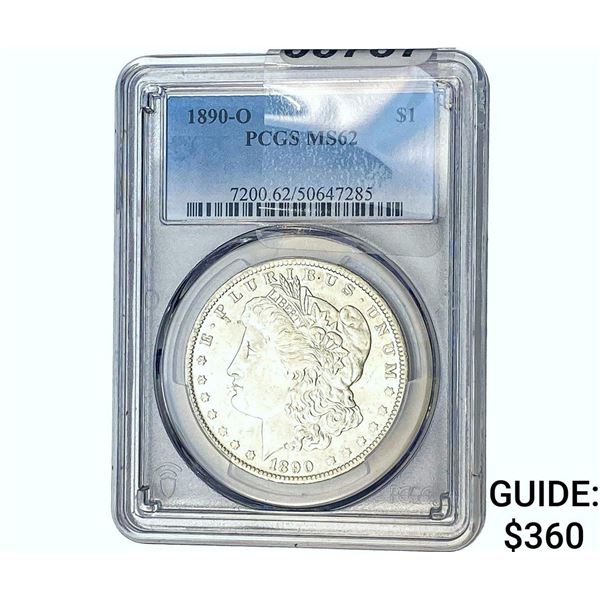 1890-O Morgan Silver Dollar PCGS MS62