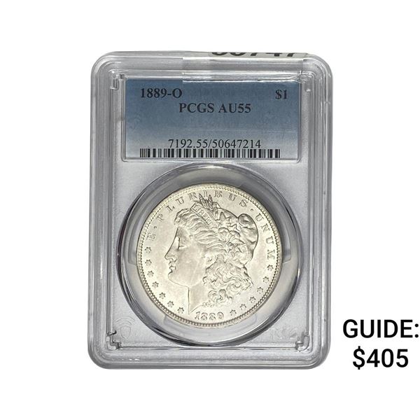 1889-O Morgan Silver Dollar PCGS AU55