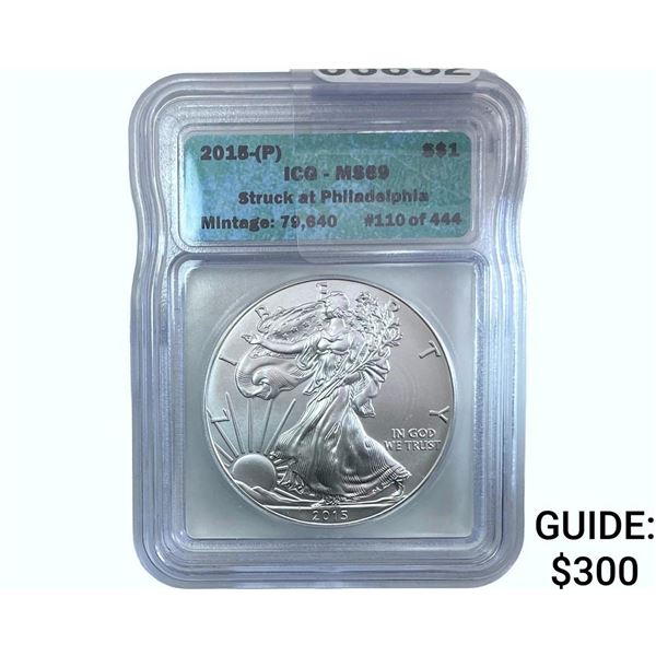 2015-P Silver Eagle ICG MS69