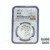 Image 1 : 1887 Morgan Silver Dollar NGC MS65