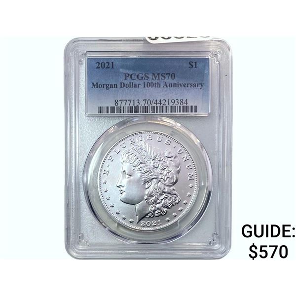 2021 Morgan Silver Dollar PCGS MS70
