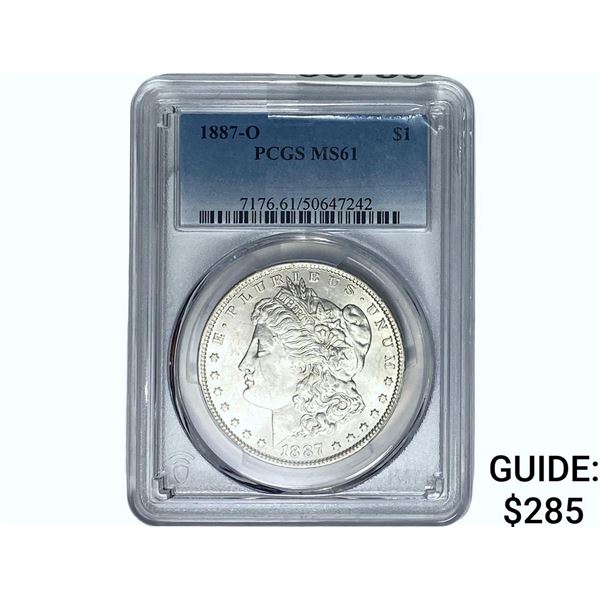 1887-O Morgan Silver Dollar PCGS MS61