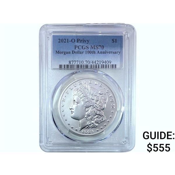 2021-O Morgan Silver Dollar PCGS MS70