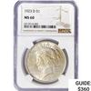 Image 1 : 1923-D Silver Peace Dollar NGC MS60