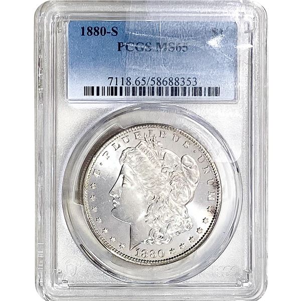1880-S Morgan Silver Dollar PCGS MS65