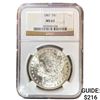 Image 1 : 1887 Morgan Silver Dollar NGC MS63